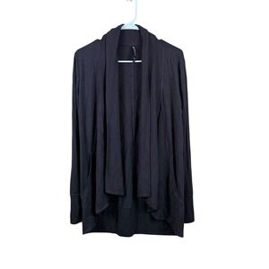 Athleta Charcoal Drape Cardigan